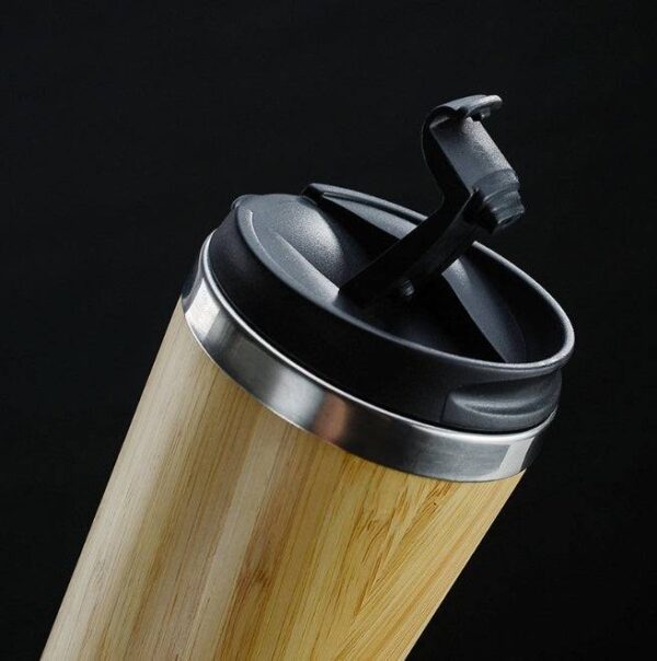 Bamboo Coffee Cup – 14oz Thermal Insulating, Eco-Friendly Mug - Image 3